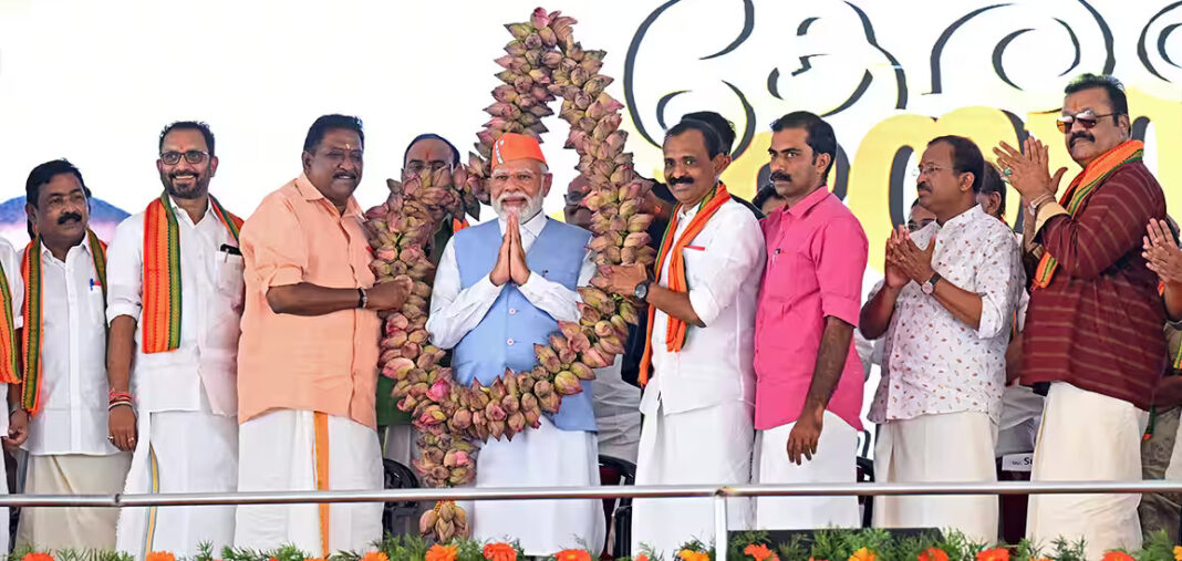 PM Modi gears up for Lok Sabha polls with 'Abki Baar 400 paar,' plans roadshow in Hyderabad. BJP expected to make gains in southern states as per opinion poll.